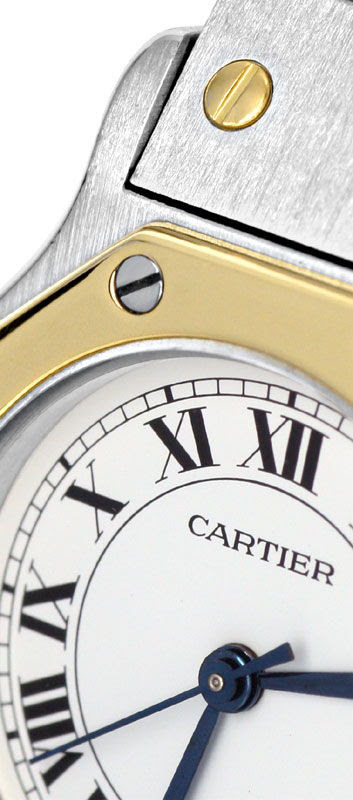 Foto 3, SANTOS DE CARTIER AUTOMATIK, DAMENUHR STAHL-GOLD TOPUHR, U1211