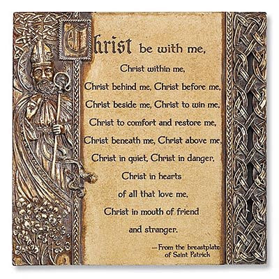 St. Patrick's Breastplate Plaque-Ships Today
