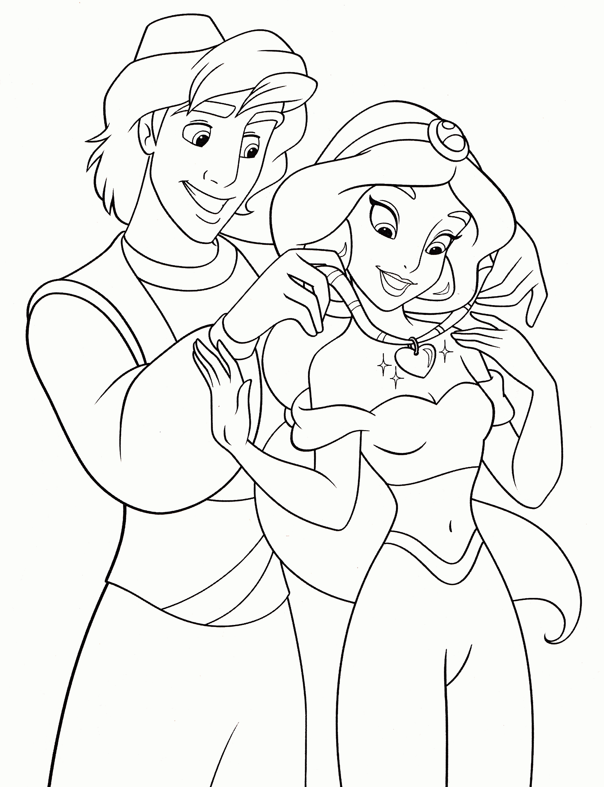 Download Disney Princess Coloring Pages Jasmine - Coloring Home