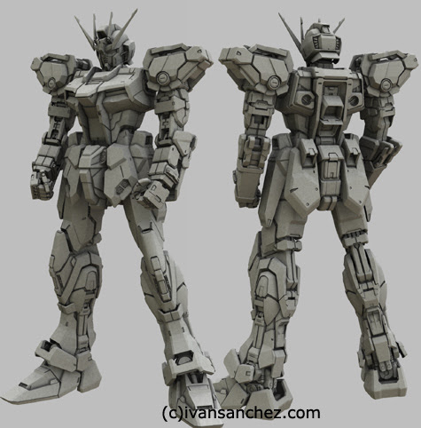 mobile suit gundam seed destiny infinite justice strike EVOLVE Perfect Grade PG freedom MG 3d mesh cg sandrum