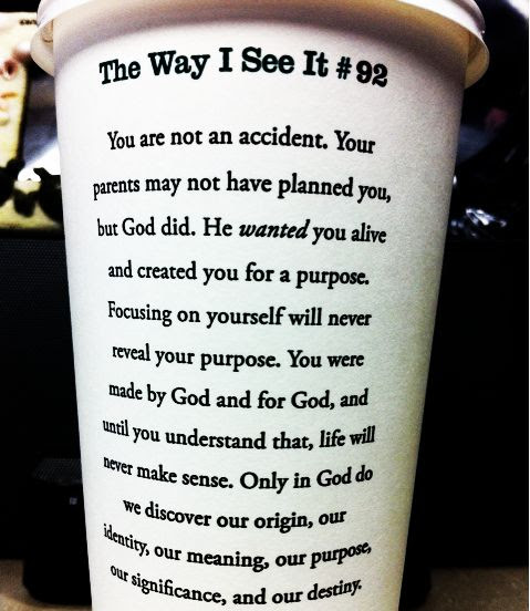 "You are not an accident." The Way I See It #92