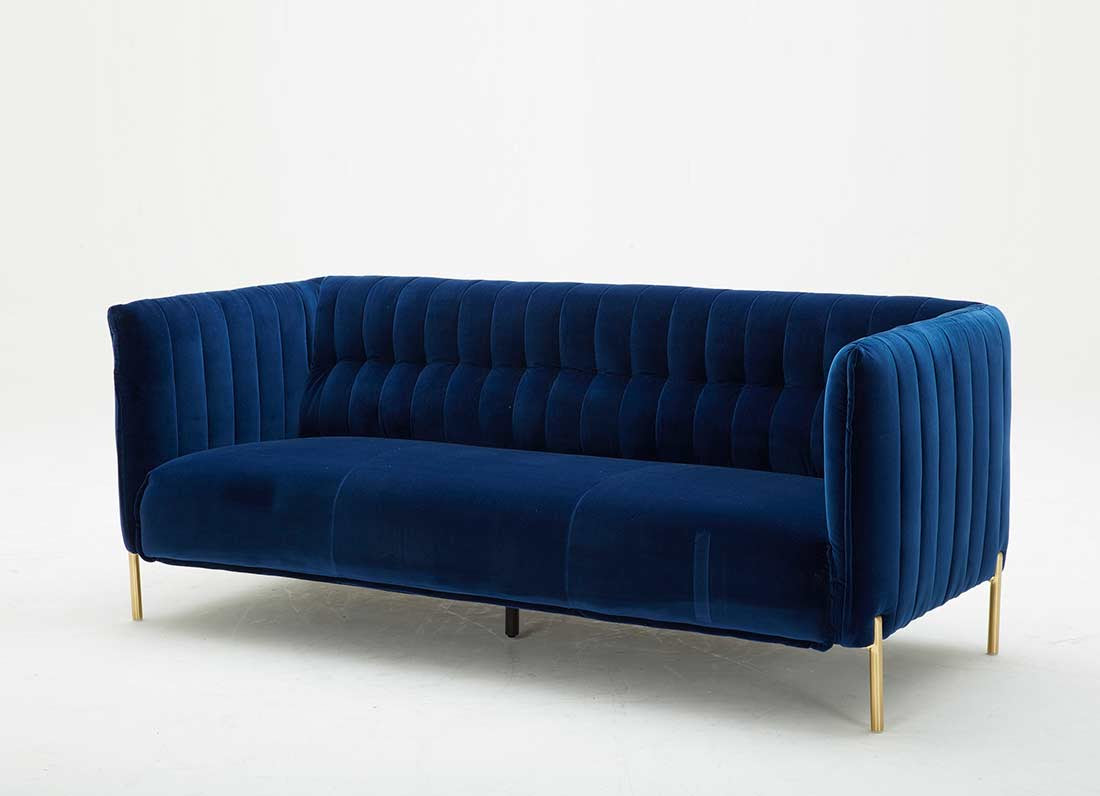 Blue Velour Sofa NJ Vista Fabric Sofas Blue Velour Sofa NJ Vista Fabric Sofas