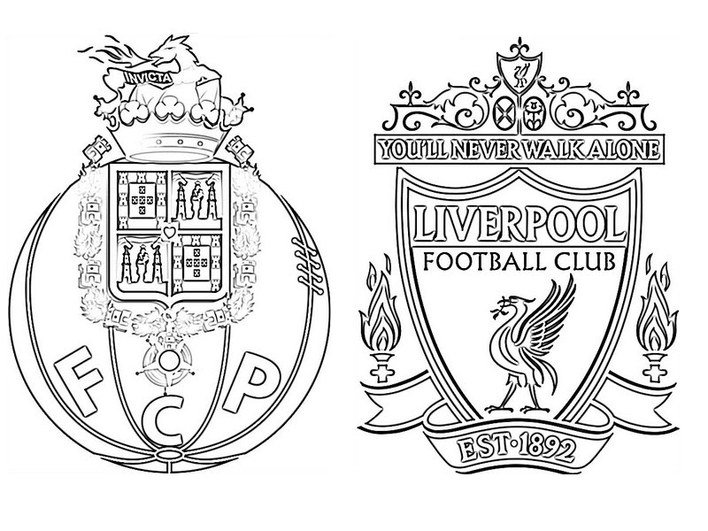 Download Coloring page UEFA Champions League 2018 : FC Porto v Liverpool FC 2