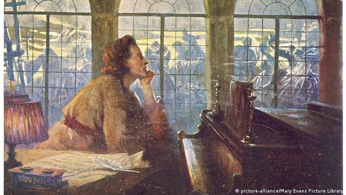Frederic Chopin am Klavier Gemälde (picture-alliance/Mary Evans Picture Library)