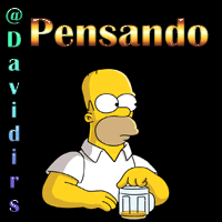 Homero pensando etiquetas simpsons pensativo caricatura 