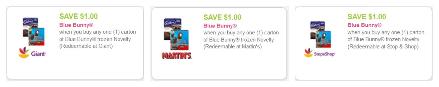 NEW Blue Bunny Frozen Ice Cream Coupon! - Kroger Krazy