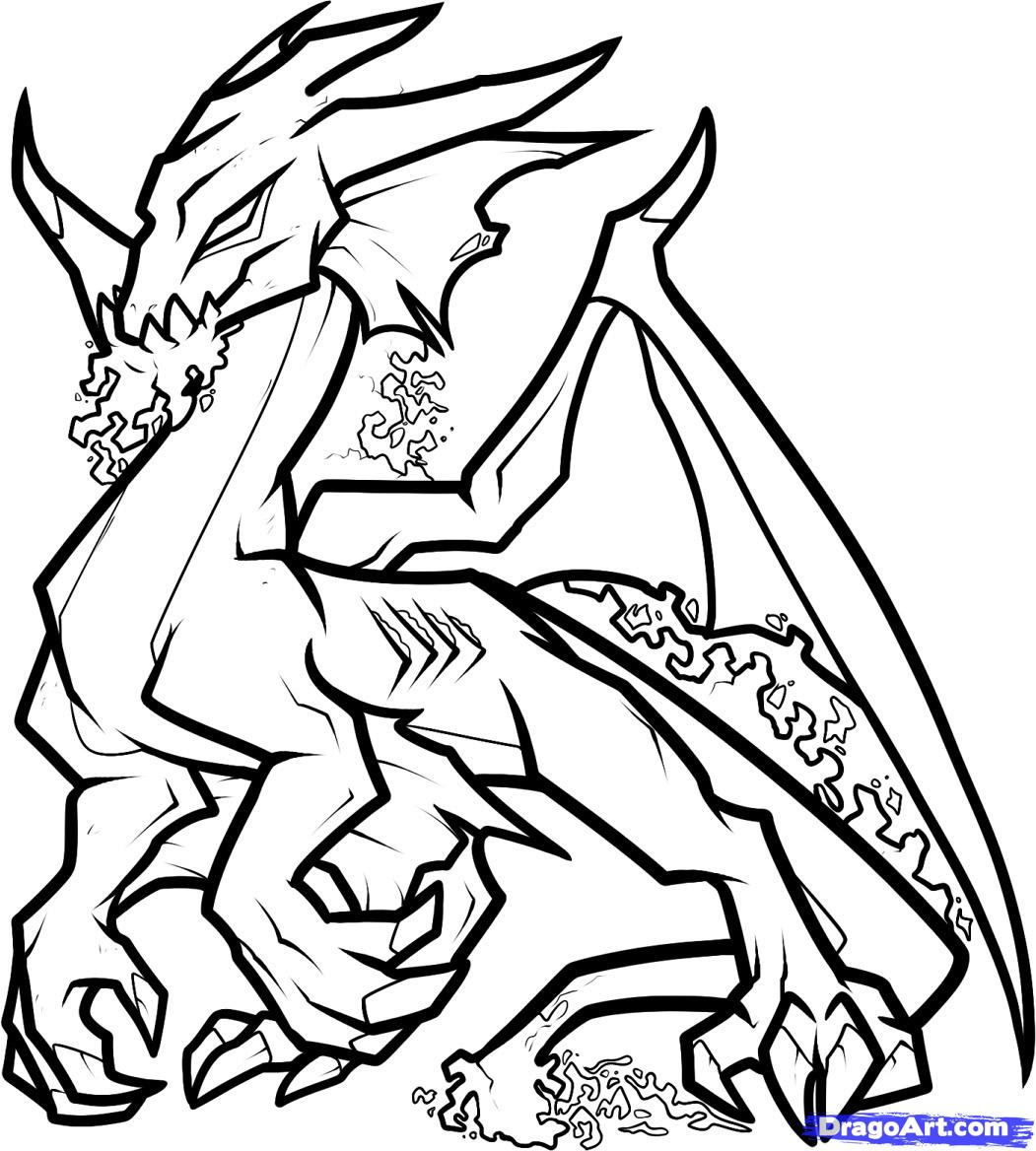 Download Flying Dragon Coloring Pages | Free download on ClipArtMag