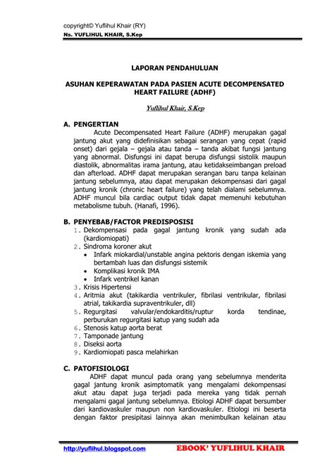 lp asuhan keperawatan pada pasien dengan adhf