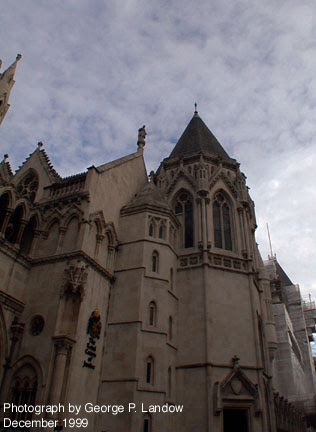 Victorian Architecture on Roofline  The Law Courts By George Edmund Street  1824 1881