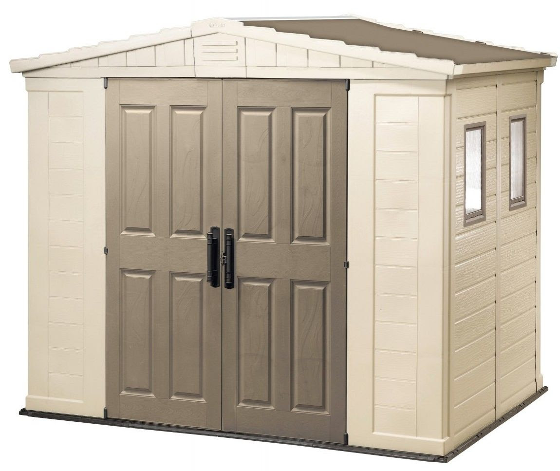 PLASTIC/POLYRESIN GARDEN SHEDS
