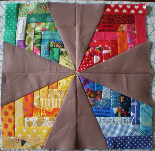 Patchwork Star in Progress