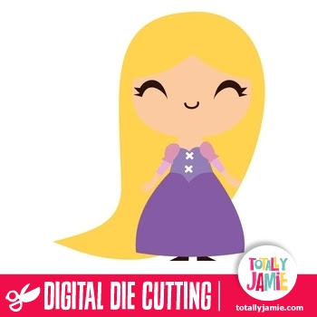 Download Cute Princess Rapunzel - TotallyJamie: SVG Cut Files ...