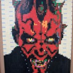 LEGO Darth Maul Portrait Mosaic by Duckingham Design