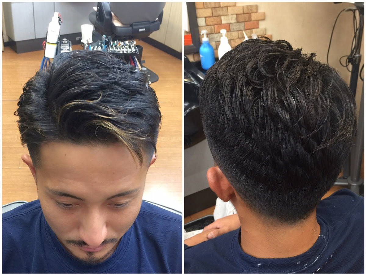 ツーブロック アイロンパーマ ケアパーマ メンズの髪の悩みを解決 瑞穂町の Barbershop バーバーショップ 理容室 カットスペースシオザワ