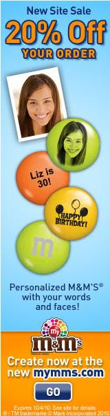 Personalized MY M&M'S® Candies.