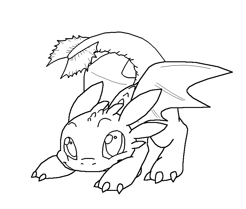 Free Toothless Coloring Page, Download Free Toothless ...