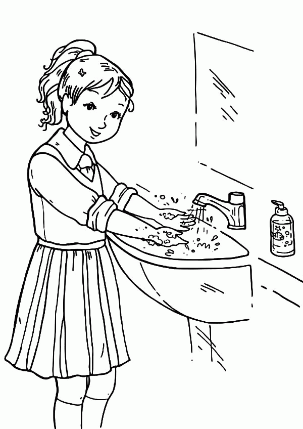 Hand Washing Coloring Sheets - best hand washing coloring pages for small children - 39+ handwashing coloring pages for printing and coloring.