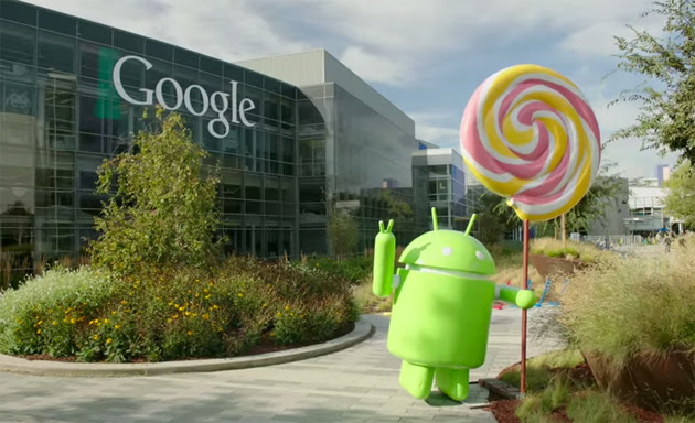 Google's Android Lollipop statue