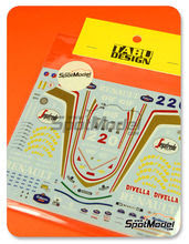 Calcas 1/20 Tabu - Williams Renault FW16 Rothmans Nº 0, 2 - Campeonato del Mundo 1994 - para usar con kit de Fujimi FJ09059