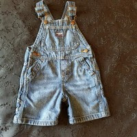 OshKosh B'gosh Toddler Boy Overalls Short Blue Denim Size 18 Months