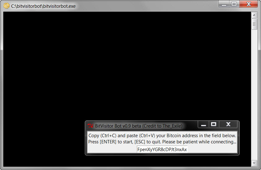 Release Bot Free Bitvisitor Bot V0 9 Beta Earn Bitcoin Tbn - 