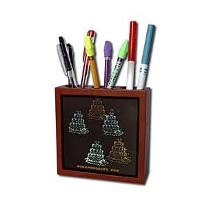 Florene Scrapbooking - Scrapbooking Fan II - Tile Pen Holders-5 inch tile pen holder