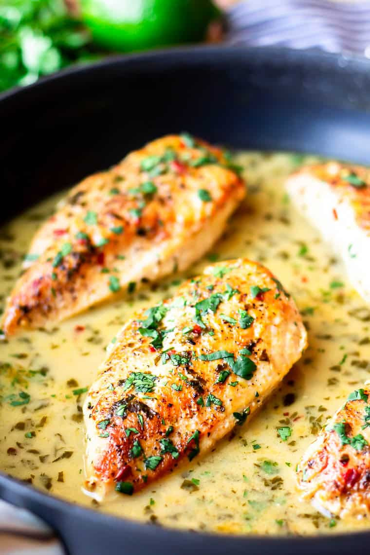 Pan Seared Coconut Lime Chicken Breasts Recipe - Delicious ...