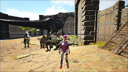 Ark 自分の髪の毛や服 恐竜をカラフルに染めよう Reject4