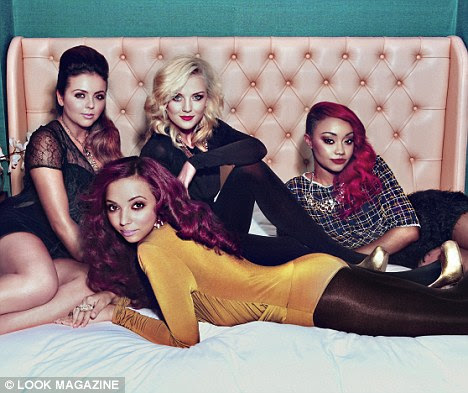 Sultry: Little Mix oozed glamourduring a photoshoot for Look Magazine