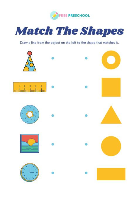  learning shapes preschool worksheet