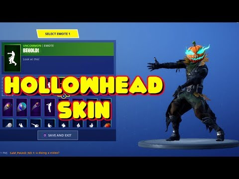 New Raven Hollowhead Skin Does Unreleased Dances Emotes In Fortnite - new raven hollowhead skin does unreleased dances emotes in fortnite