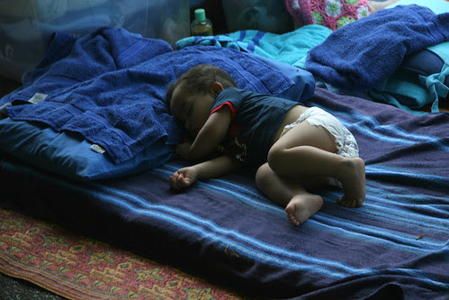 Sleeping babe at Parap Market