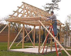 Shed Plans How To Build A Shed Style Roof Over A Deck How To