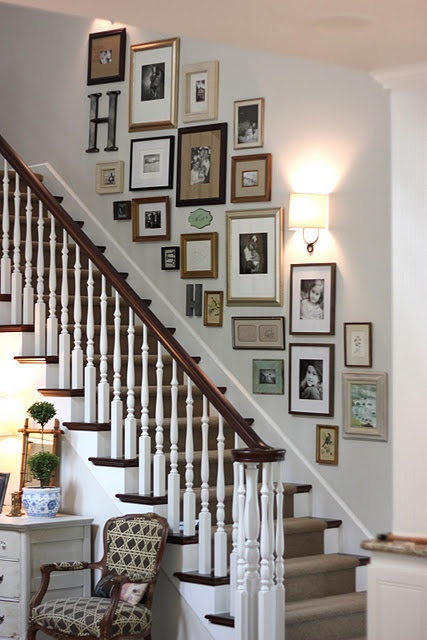 Sunday Showcase - Staircase Gallery Wall - Vancouver Child 