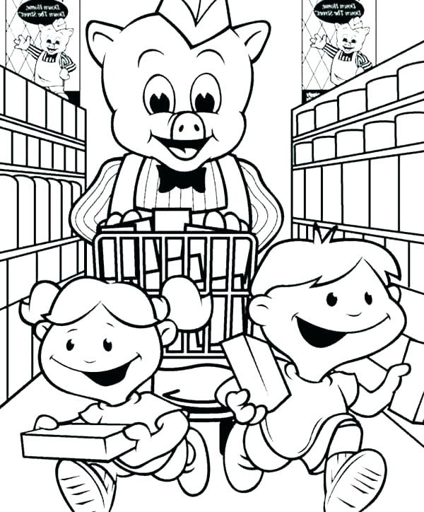 Download Grocery Store Coloring Page at GetColorings.com | Free printable colorings pages to print and color