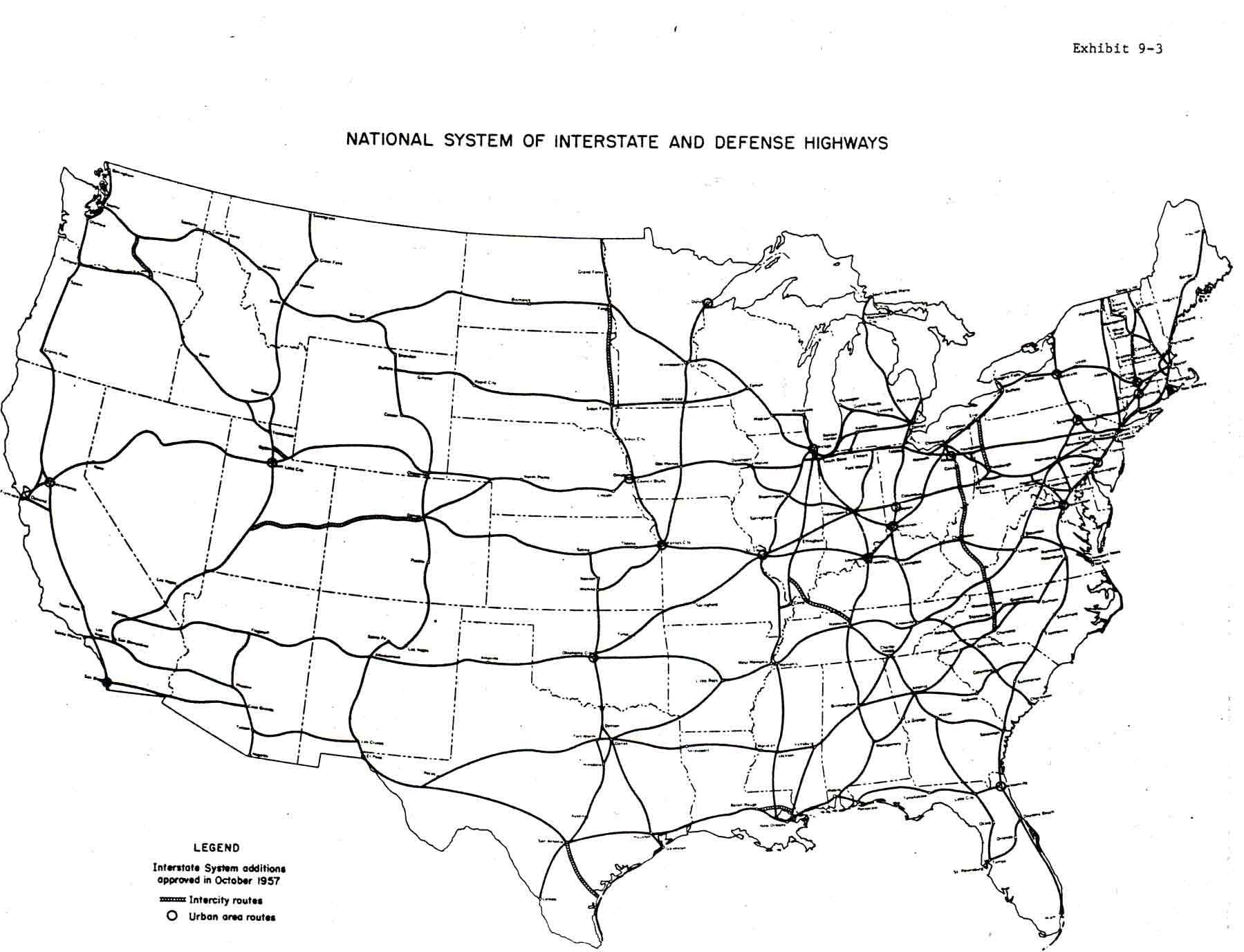 fileinterstate highway plan october 1957jpg wikimedia commons