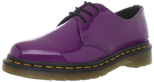 Dr. Martens Women's 1461 Shoe,Purple Patent,4 UK/6 M US