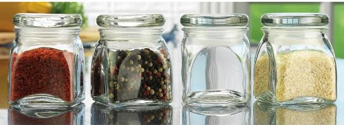 SET OF 4 SPICE JARS