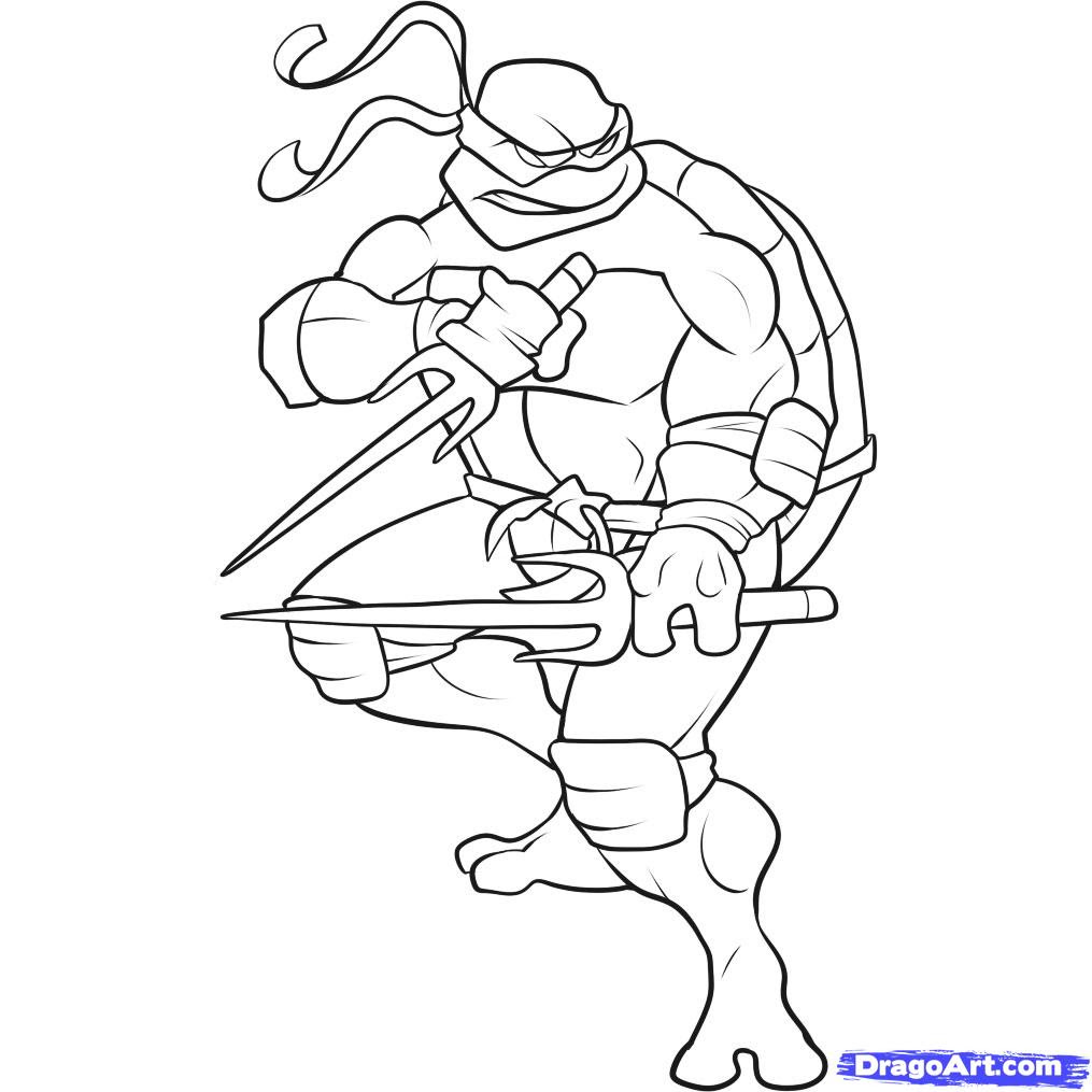 how to draw a ninja turtle step par step characters pop culture
