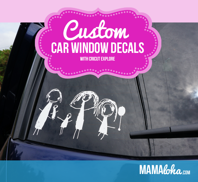 Custom Car Window Decal Using Cricut Explore & Vinyl ...