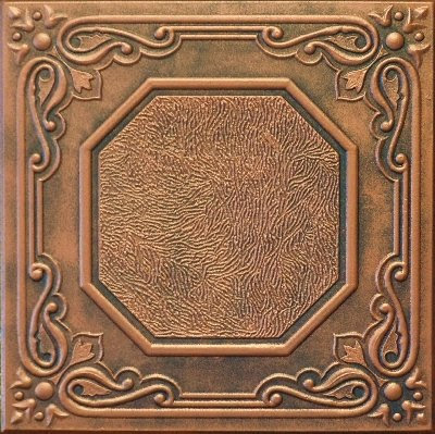 R 32 Styrofoam Ceiling Tile 20x20 - Antique Copper Best Buy Ceiling Tiles