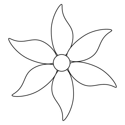  petal flower template free printable this site uses cookies including