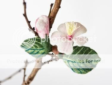 Apple tree blossom brooch by Jezek