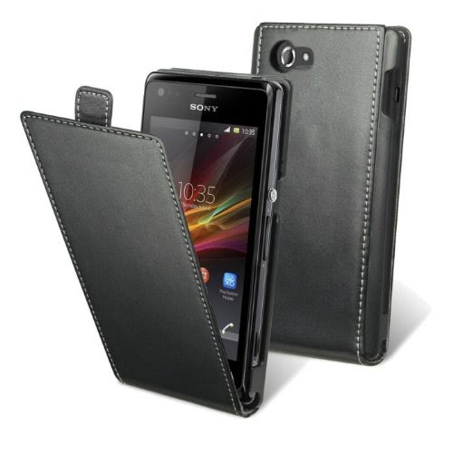  Muvit SESLI0050 Etui à Rabat pour Sony Xperia M Noir
