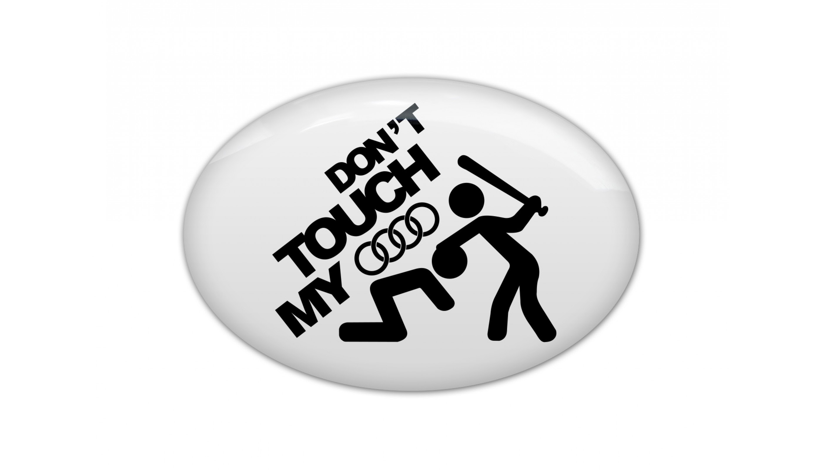Dont Touch My Audi 3d Epoxy Resin Domed Sticker Emblem