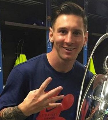 Latest haircut of Leo Messi with Executive Contour hairstyle