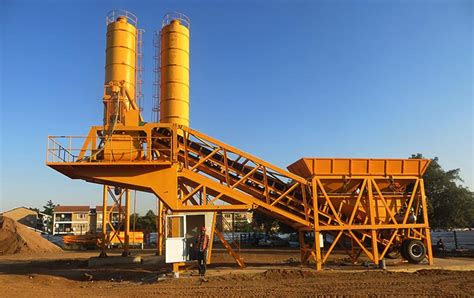 Dust drops down after a programmable, . Small Concrete Mixing Plant,Mobile Concrete Batching Plant