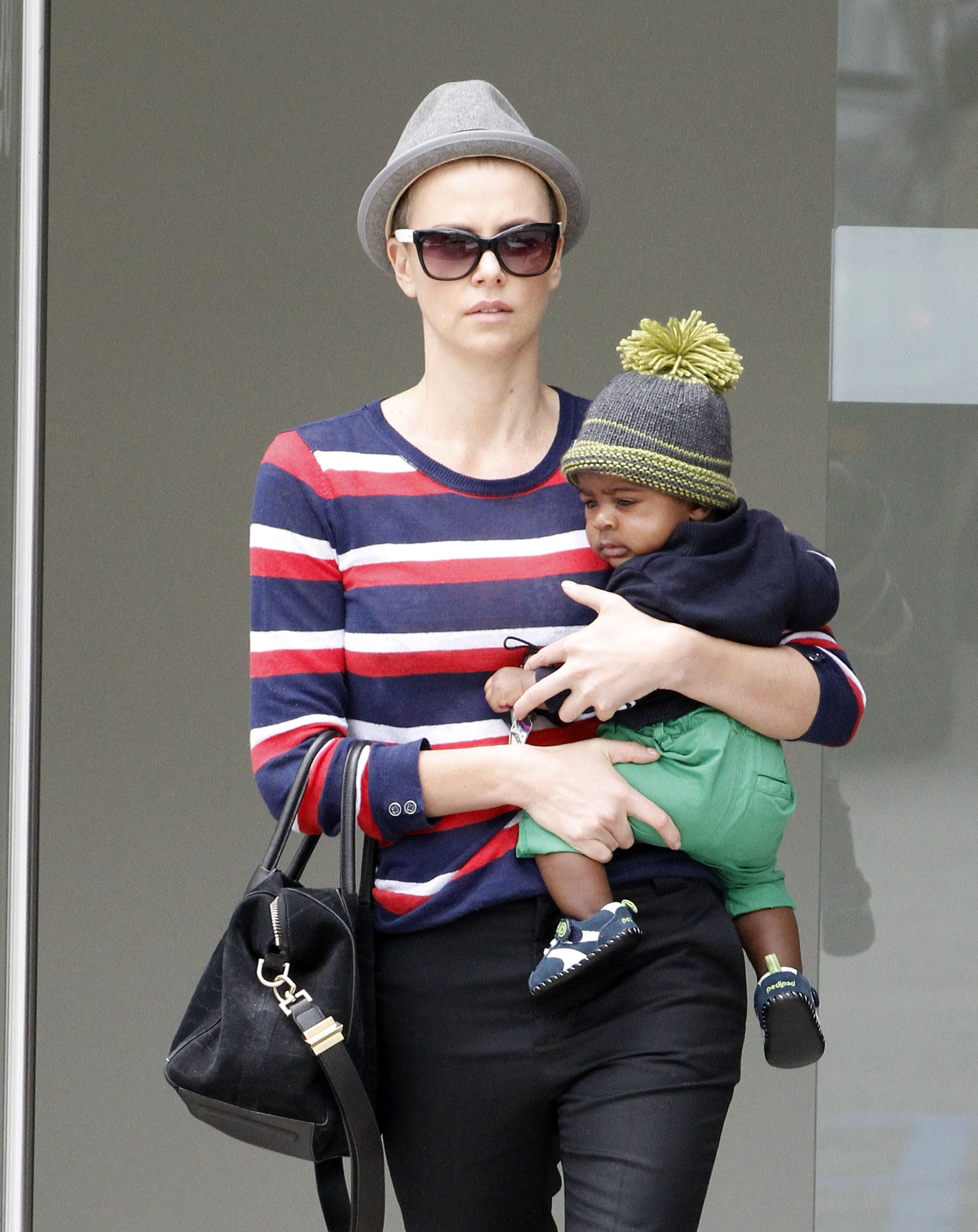 Charlize Theron takes baby Jackson for a checkup & some ...