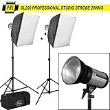 PBL STUDIO LIGHTING STUDIO LIGHTS SL200 STUDIO LIGHTING KIT TWO LIGHT SOFTBOX by PBL