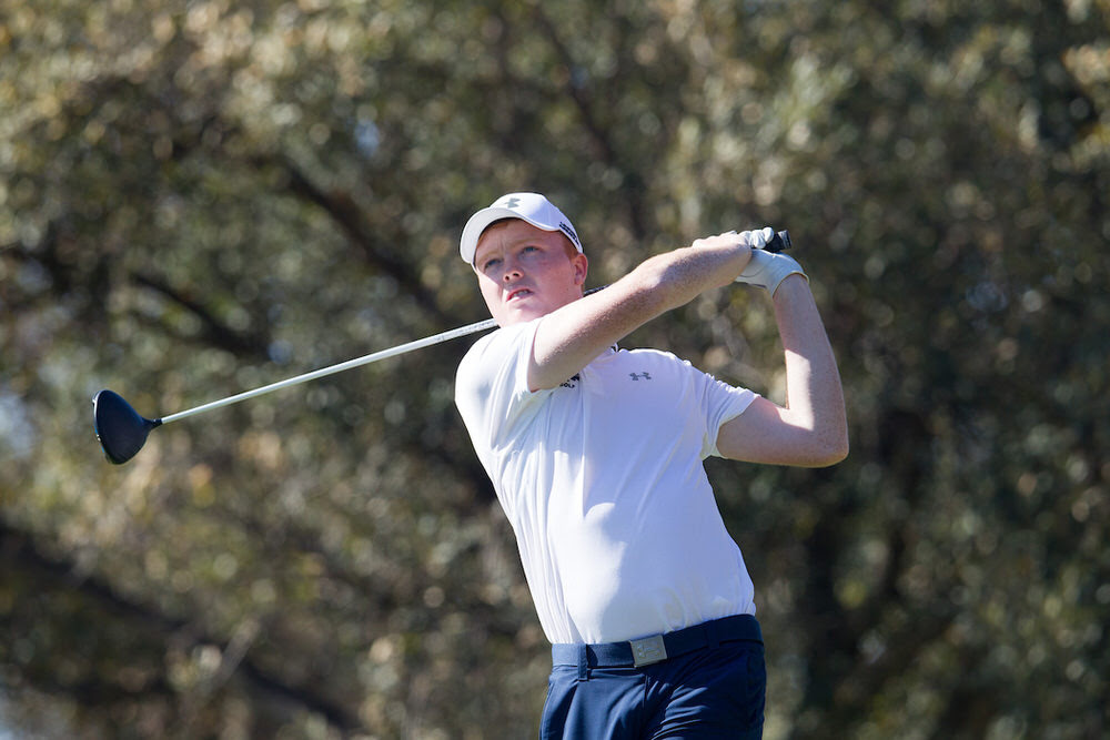 Robin Dawson (IRL) during the first round of the European Nations Cup at Real Club de Golf Sotogrande. Picture: Golffile | Fran Caffrey  